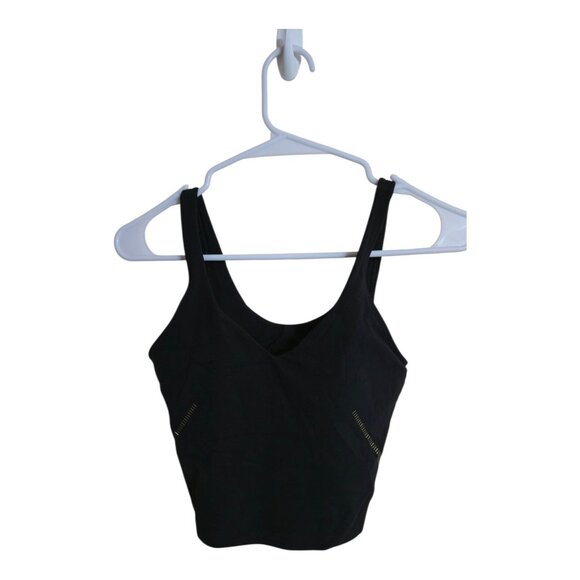 Lululemon Top Women 4 Black Align Tank Special Edition French Press Gym LW1COZS